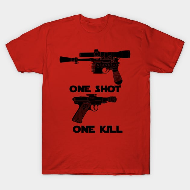 One Shot, One Kill T-Shirt by DistractedGeek